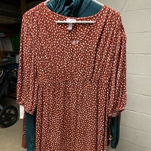 3/4 sleeve maternity dress